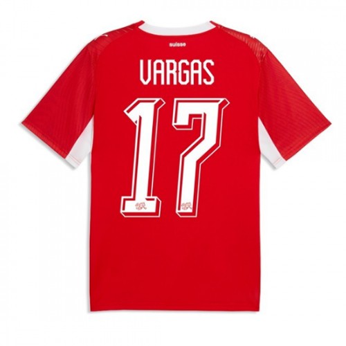Schweiz VM 2026 Hemma Ruben Vargas 17 Herr Fotbollströjor