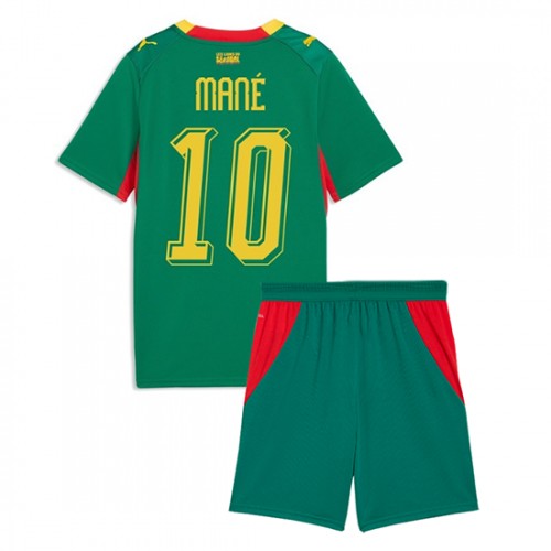 Senegal VM 2026 Bortaställ Barn Sadio Mané 10 Fotbollskit