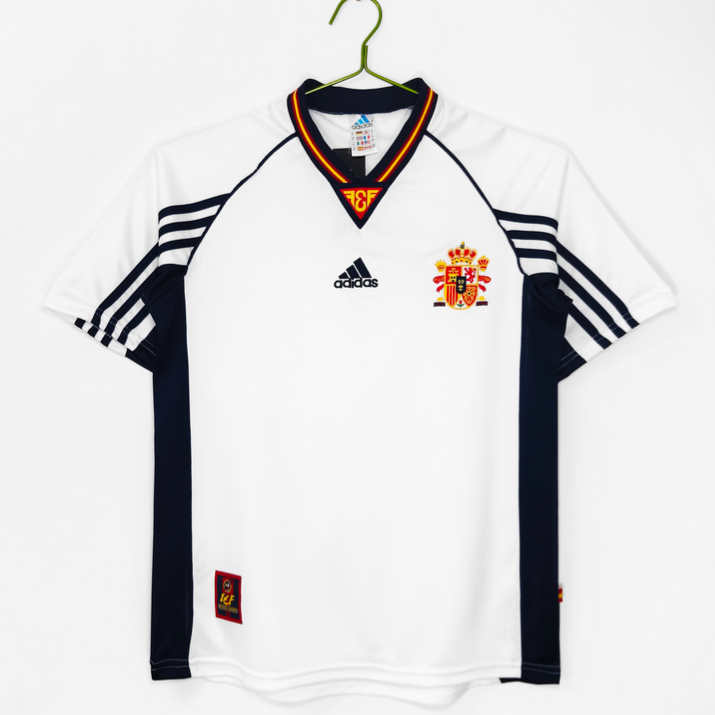 Retro Fotbollströja Spanien 1998 Bortatröja Herr