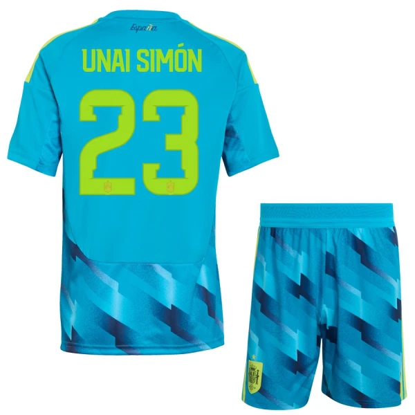 Spanien Målvaktströja VM 2026 Unai Simón 23 Barn Fotbollskit