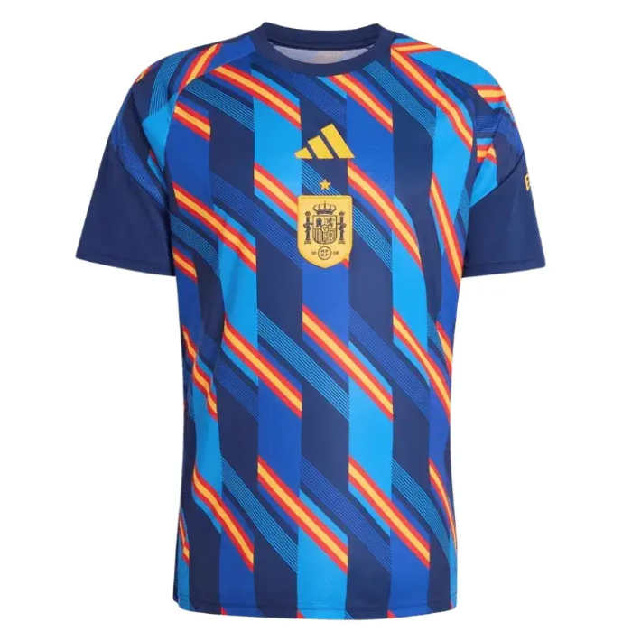 Spanien VM 2026 Pre-Match Hemmaställ Herr Uppvärmningströja