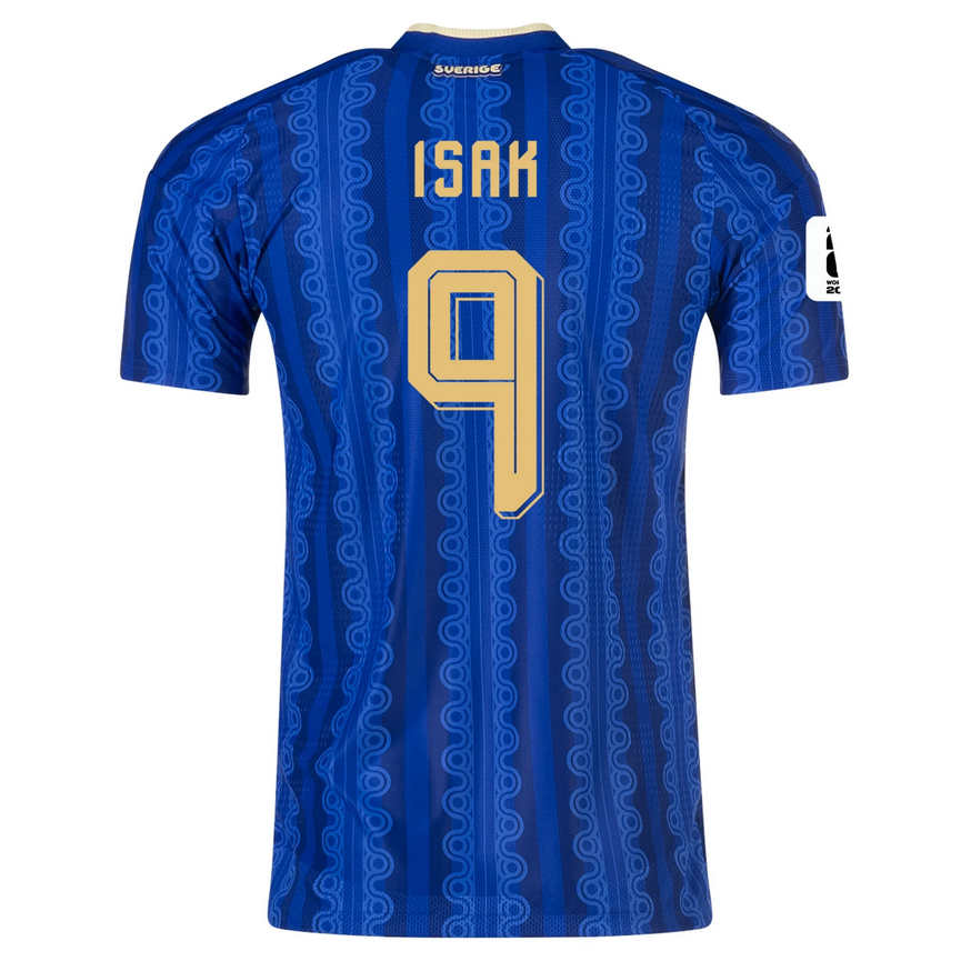 Sverige Borta VM 2026 Alexander Isak 9 Herr Fotbollströjor med VM-Patch