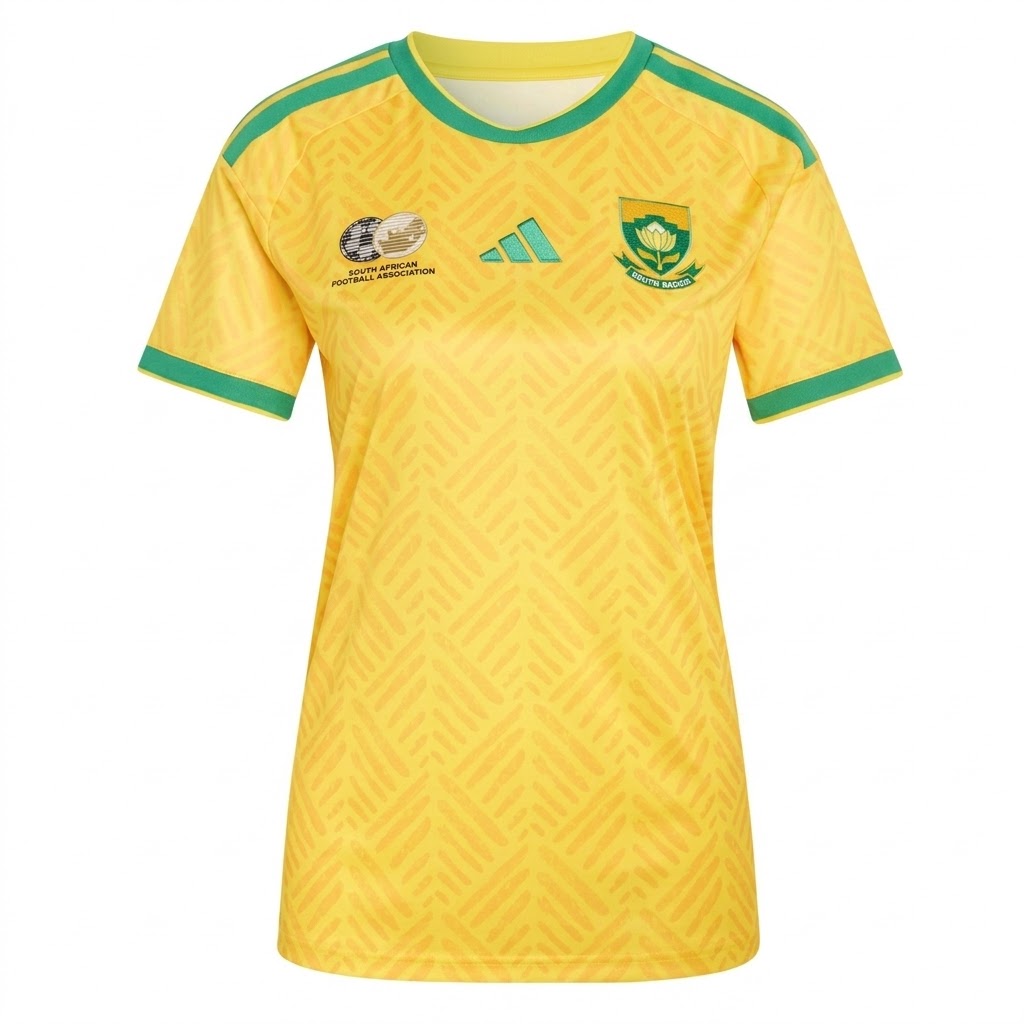Sydafrika VM 2026 Hemma Dam Kortärmad Fotbollströjor