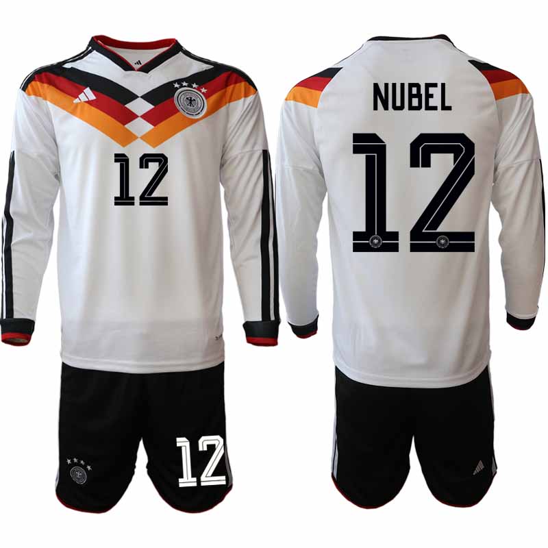 Tyskland Hemma VM 2026 Alexander Nübel 12 Herr Långärmad Fotbollskit