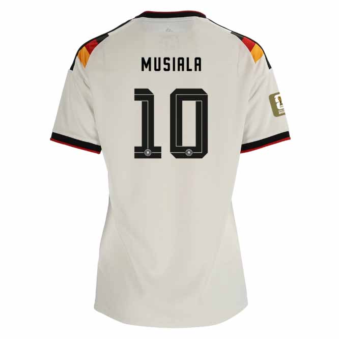 Tyskland Hemma VM 2026 Dam – Jamal Musiala 10 Fotbollströjor (Med VM 2026-märke)