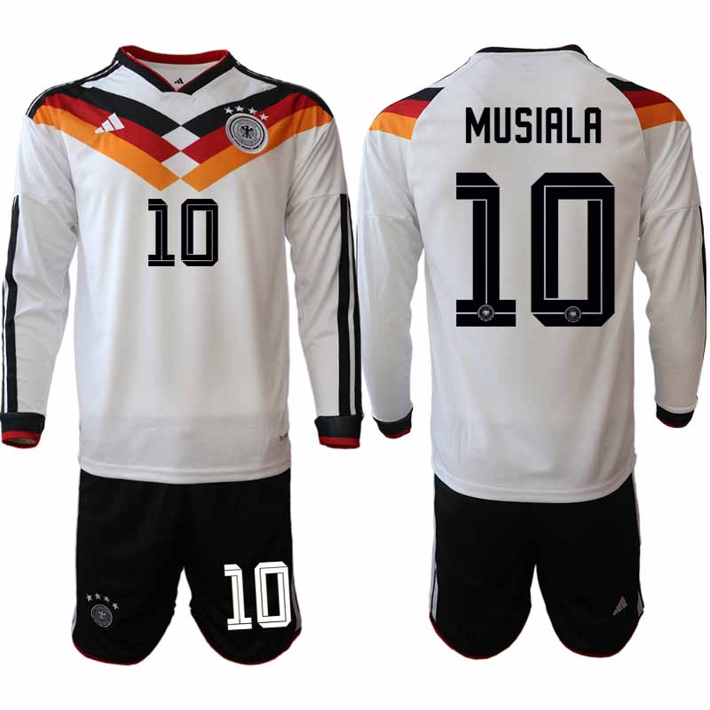 Tyskland Hemma VM 2026 Jamal Musiala 10 Herr Långärmad Fotbollskit