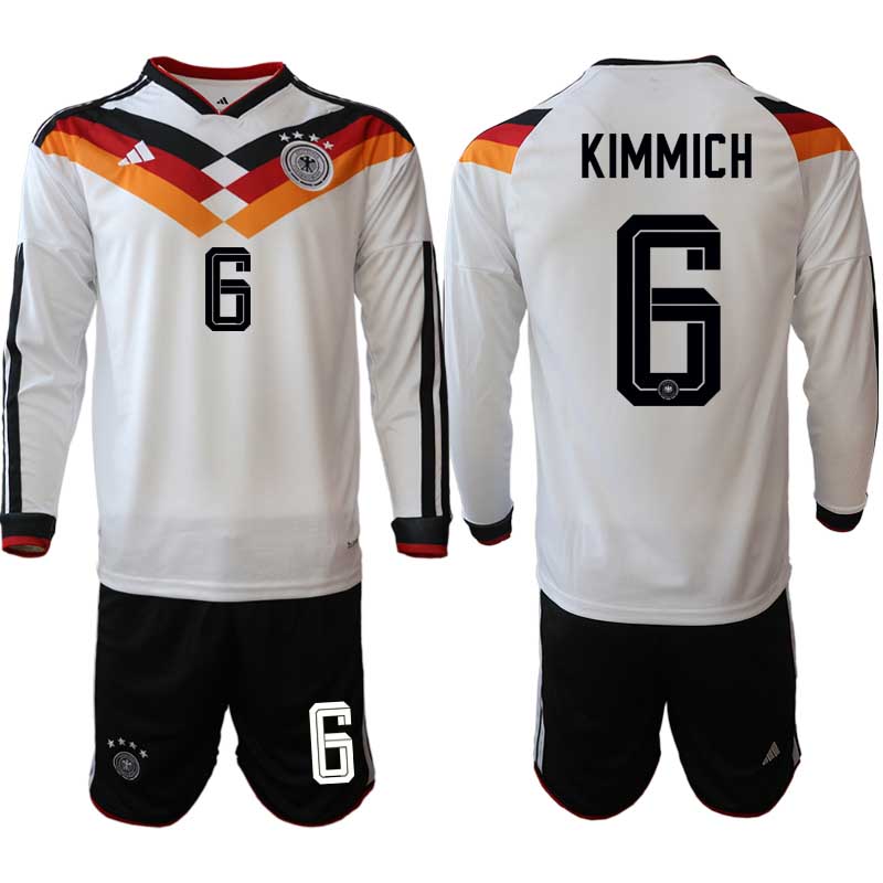 Tyskland Hemma VM 2026 Joshua Kimmich 6 Herr Långärmad Fotbollskit