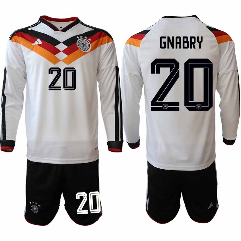 Tyskland Hemma VM 2026 Serge Gnabry 20 Herr Långärmad Fotbollskit