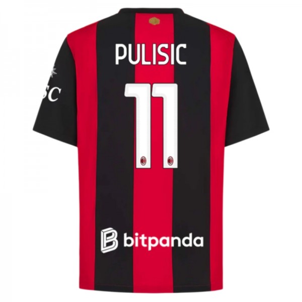 AC Milan fotbollströja 2026/27 Hemmatröja Christian Pulisic 11 Herr