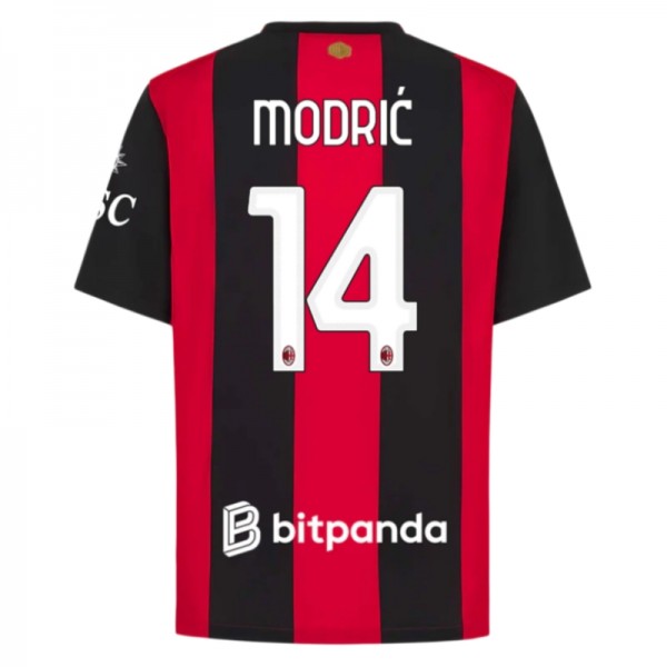 AC Milan fotbollströja 2026/27 Hemmatröja Luka Modrić 14 Herr
