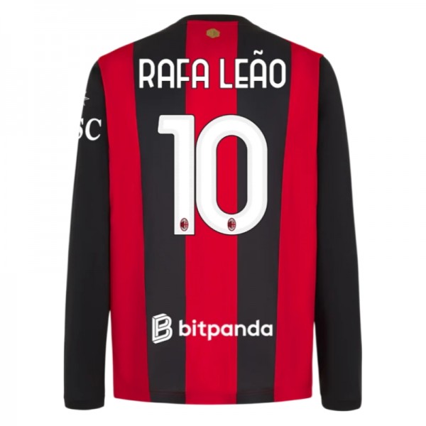 AC Milan tröja 2026/27 Hemmatröja Rafa Leão 10 Herr Långärmad