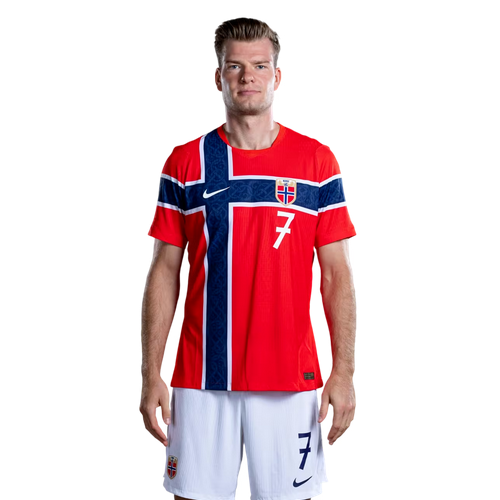 Norge landslagströja VM 2026 Hemma Alexander Sørloth 7 Herr Set