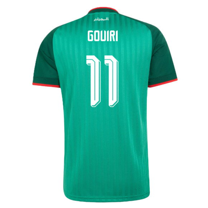 Algeriet fotbollströja VM 2026 Amine Gouiri 11 Herr Bortatröja