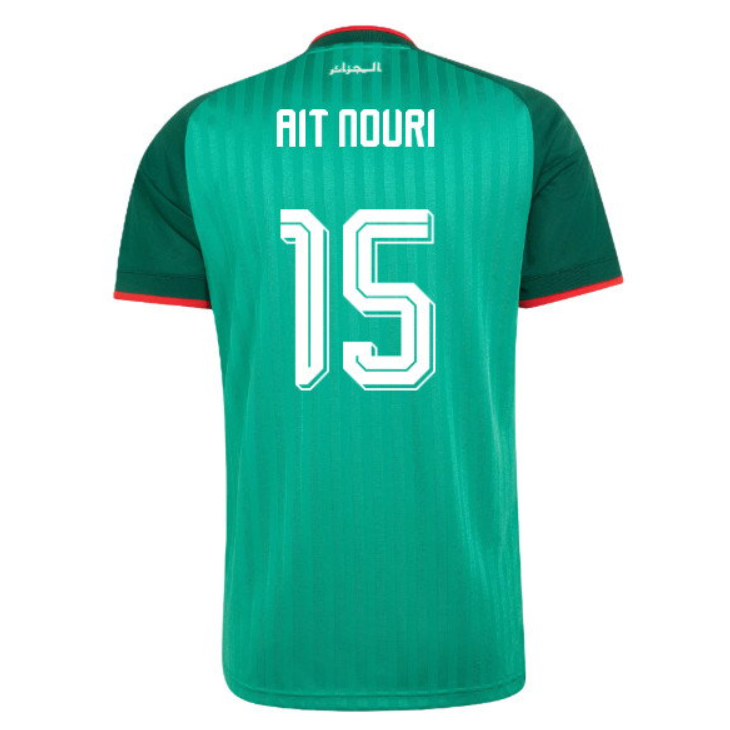 Algeriet fotbollströja VM 2026 Rayan Aït-Nouri 15 Herr Bortatröja