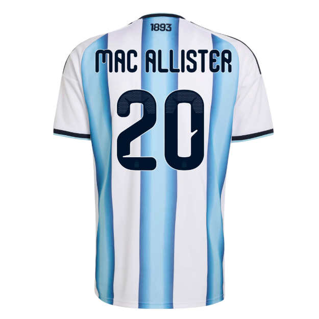 Argentina Fotbollströja VM 2026 Hemmatröja Alexis Mac Allister 20 Herr Kortärmad