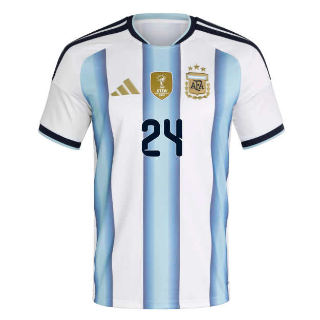 Argentina Fotbollströja VM 2026 Hemmatröja Enzo Fernández 24 Herr-1