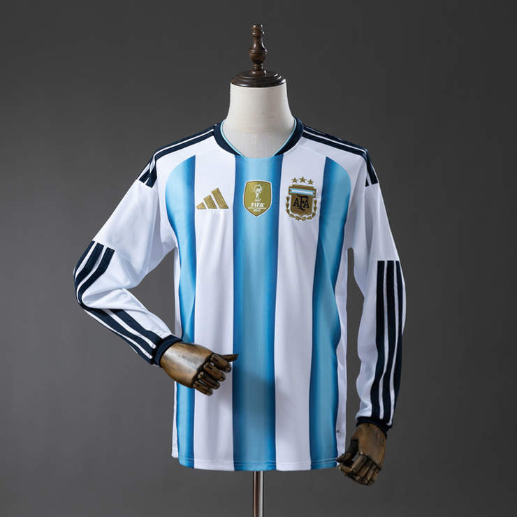 Argentina VM 2026 Hemmaställ Långärmad Matchtröja Herr