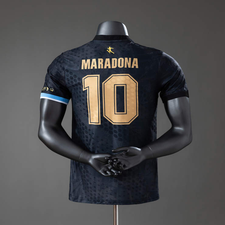 Argentina Matchtröja VM 2026 Maradona 10 Herr – Specialutgåva Svart-1