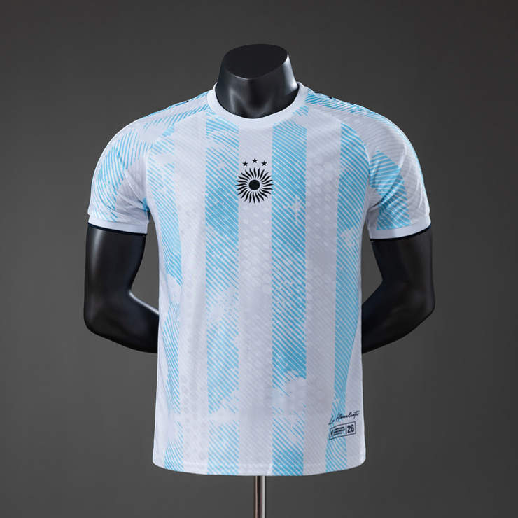 Argentina Matchtröja VM 2026 Herr – Specialutgåva Vit/Ljusblå