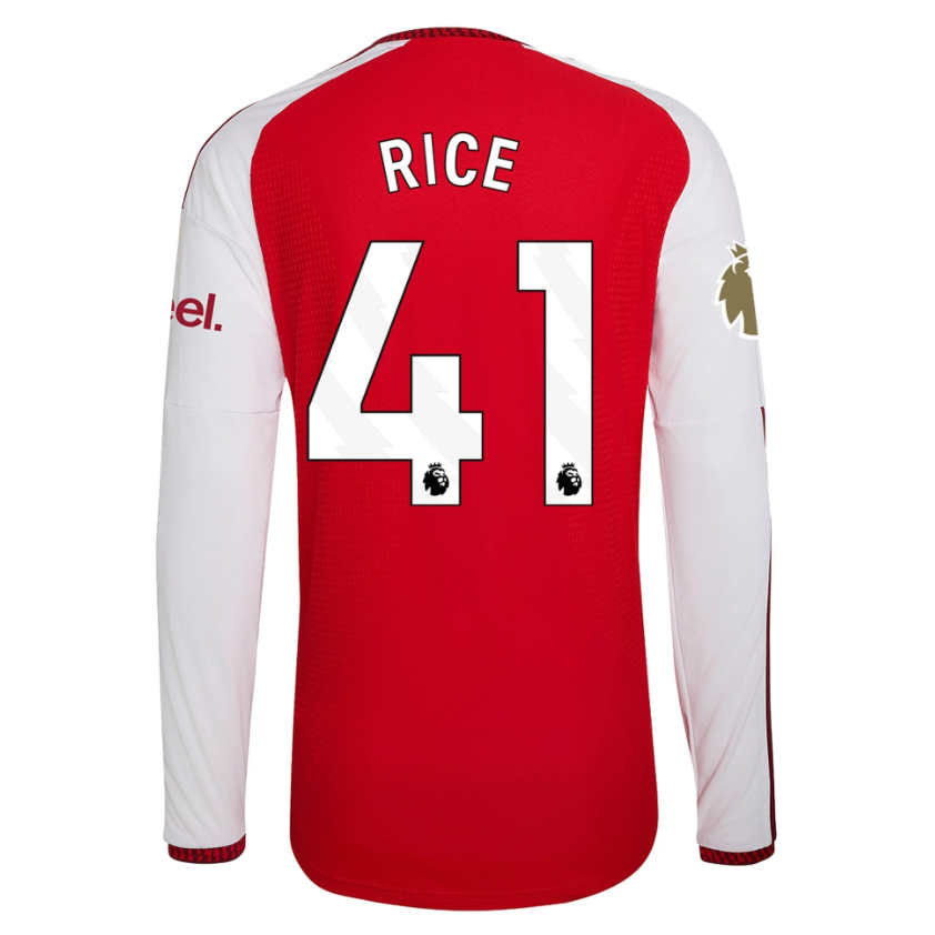 Arsenal Hemmatröja 2026/27 Declan Rice 41 Herr Långärmad matchtröja