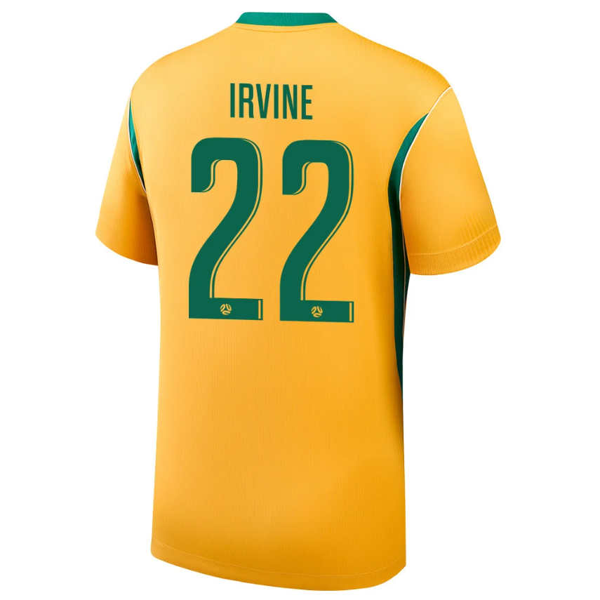 Australien Fotbollströja VM 2026 Hemmatröja Jackson Irvine 22 Herr