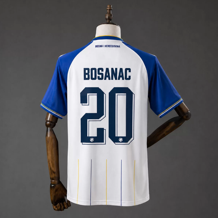 Bosnien och Hercegovina Bortaställ VM 2026 BOSANAC 20 Herr matchtröja 2026-2027