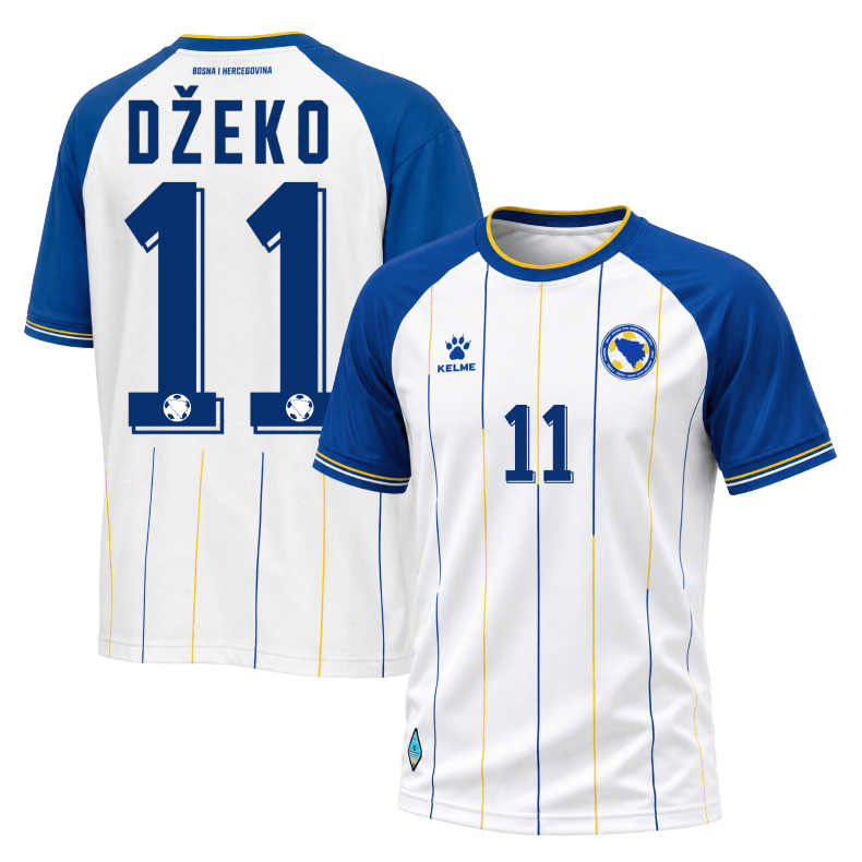 Bosnien och Hercegovina Fotbollströja VM 2026 Edin Džeko 11 Herr Bortatröja 2026/27