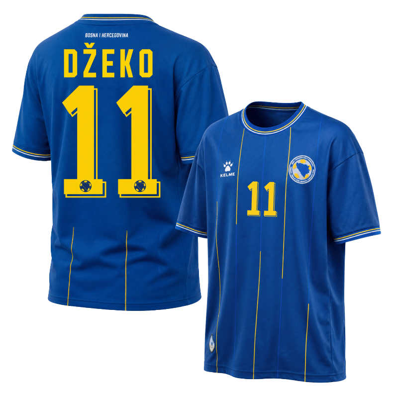 Bosnien och Hercegovina Fotbollströja VM 2026 Edin Džeko 11 Herr Hemmatröja 2026/27