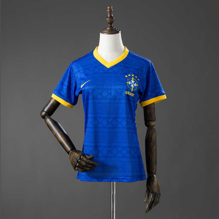 Brasilien Landslagtröja VM 2026 Special Edition Blå Dam Kortärmad