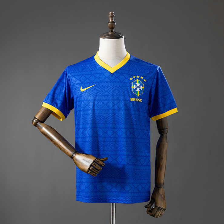 Brasilien Landslagtröja VM 2026 Special Edition Blå Tröja Herr matchtröja