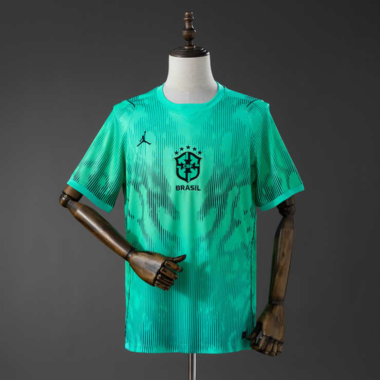 Brasilien Målvaktströja VM 2026 Grön Herr Kortärmad