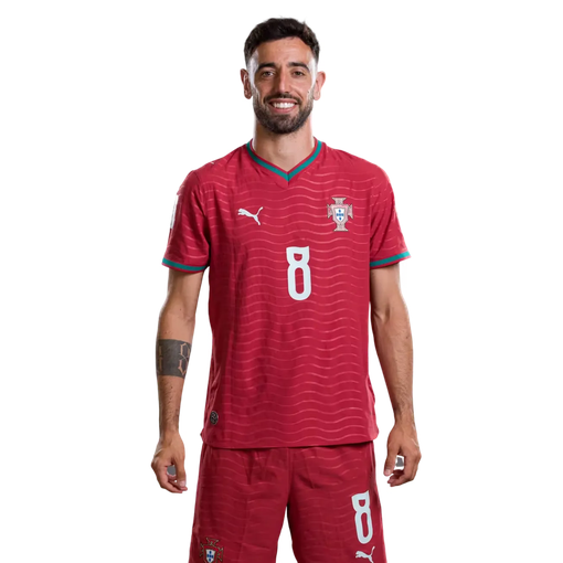 Portugal Landslag VM 2026 Bruno Fernandes 8 Hemma Herr Fotbollskit med Shorts