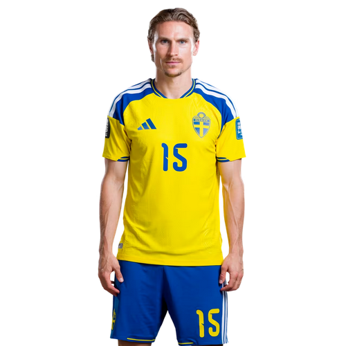 Sverige Matchtröja VM 2026 Carl Starfelt 15 – Hemmatröja Herr