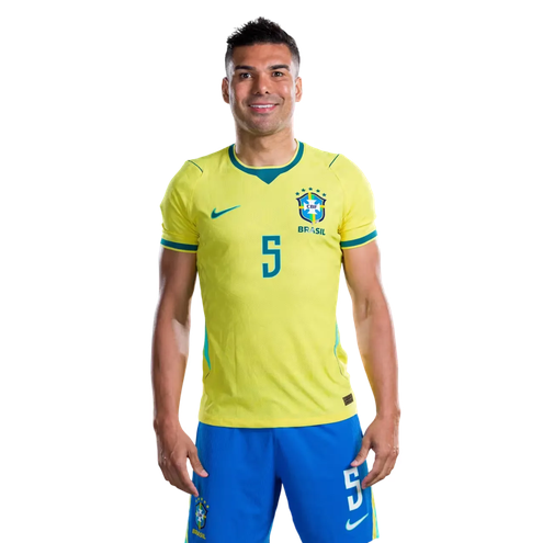 Brasilien Hemmatröja VM 2026 Casemiro 5 Herr fotbollskit med shorts