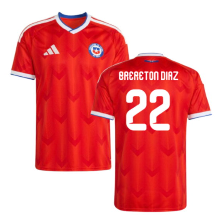 Chile Fotbollströja VM 2026 Ben Brereton Díaz 22 Herr Hemmatröja 2026-2027