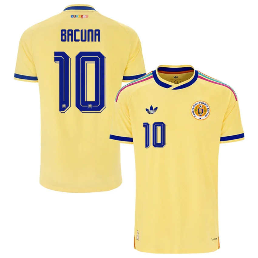 Curaçao Fotbollströja VM 2026 Bortatröja Leandro Bacuna 10 Herr Kortärmad-2