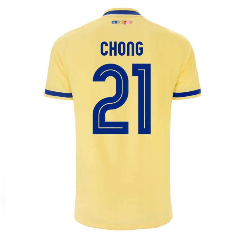 Curaçao Fotbollströja VM 2026 Bortatröja Tahith Chong 21 Herr Kortärmad