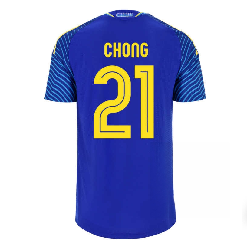 Curaçao Fotbollströja VM 2026 Hemmatröja Tahith Chong 21 Herr