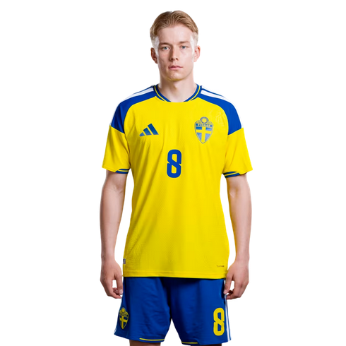 Sverige Matchtröja VM 2026 Daniel Svensson 8 – Hemmatröja Herr