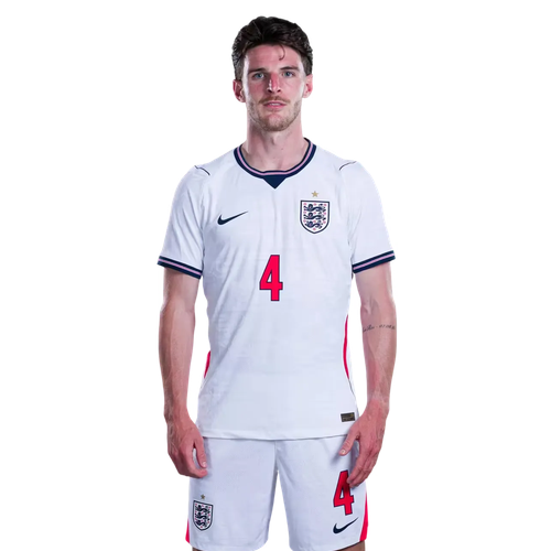 Fotbollströja England VM 2026 Declan Rice 4 Hemma Herr set