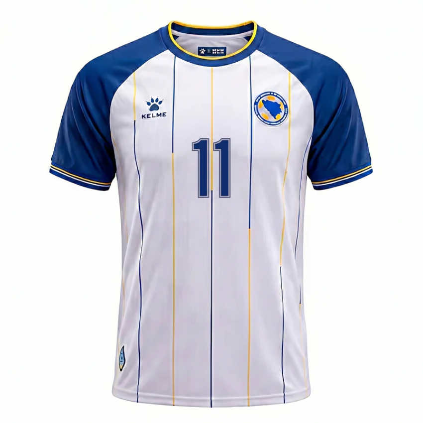 Bosnien och Hercegovina VM 2026 Edin Džeko 11 Bortaställ Herr Kortärmad