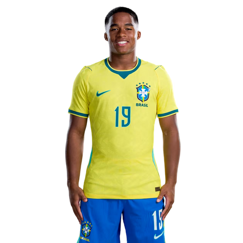 Brasilien Hemmatröja VM 2026 Endrick 19 Herr fotbollskit med shorts