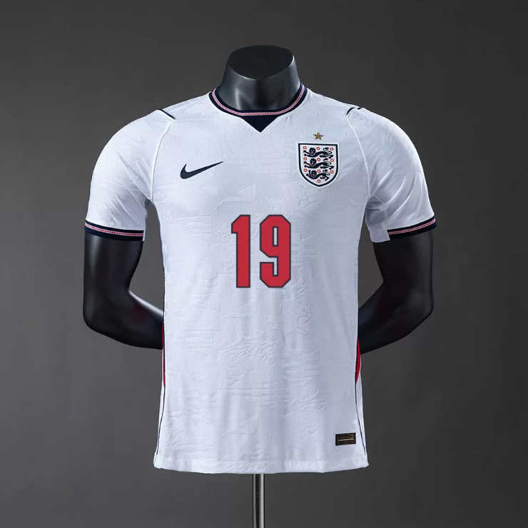 England VM 2026 Fotbollströja Hemma Eberechi Eze 19 Herr Kortärmad