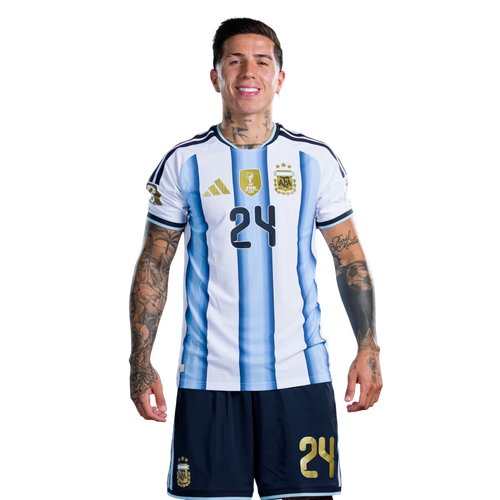 Argentina Hemmatröja VM 2026 Enzo Fernández 24 Herr Fotbollsset