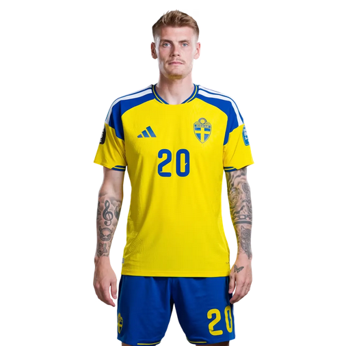 Sverige Matchtröja VM 2026 Eric Smith 20 – Hemmatröja Herr