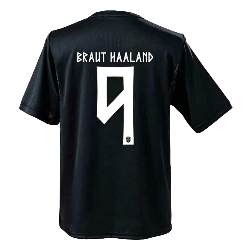 Norge matchtröja VM 2026 Erling Haaland 9 Borta herr Replica Kortärmad