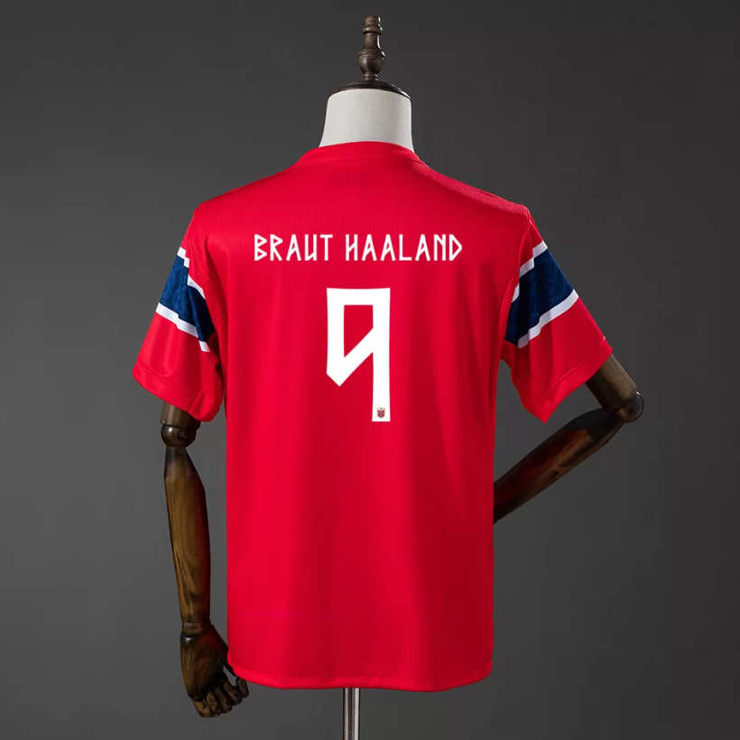 Norge matchtröja VM 2026 Erling Haaland 9 Hemma herr Replica Kortärmad-1