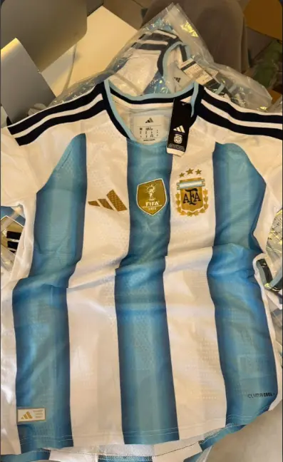 Fotbollstrojor Argentina Hemma VM 2026 Herr Kortarmad.webp