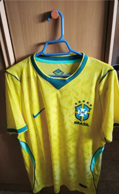 Fotbollstrojor Herr Brasilien Hemmatroja VM 2026 Kortarmad.webp
