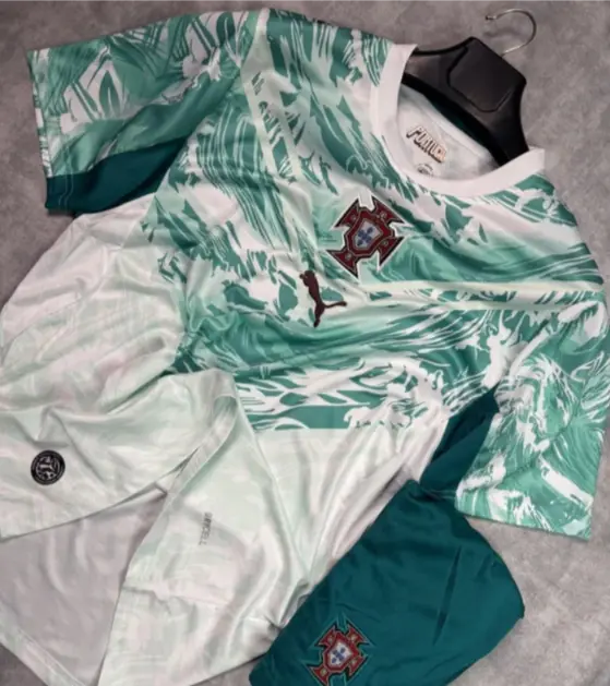Fotbollstrojor Portugal VM 2026 Bortatroja Herr Kortarmad Matchtroja.webp